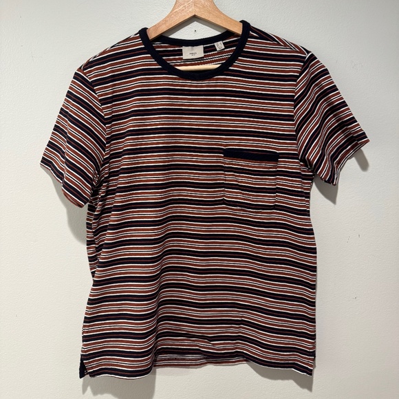 Mango Striped Pocket T-Shirt - Size S - Picture 1 of 3